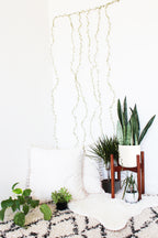 Green Leaf Vine Fairy Light Curtain 96 LED