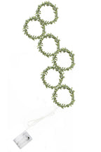 Holiday Home Decor Green Leaf Vine Fairy Light Curtain 96 LED