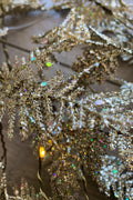 Gold Iridescent Glitter Fern Fairy Light 20 LED