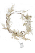 Holiday Home Decor Gold Iridescent Glitter Fern Fairy Light 20 LED