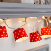 Holiday Home Decor 30 LED Clear Cable String Lights - Battery Operated