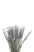 Multicolor 30 LED Clear Cable String Lights - Battery Operated
