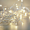 Home Decor 50 LED Clear Cable String Lights - Battery Operated