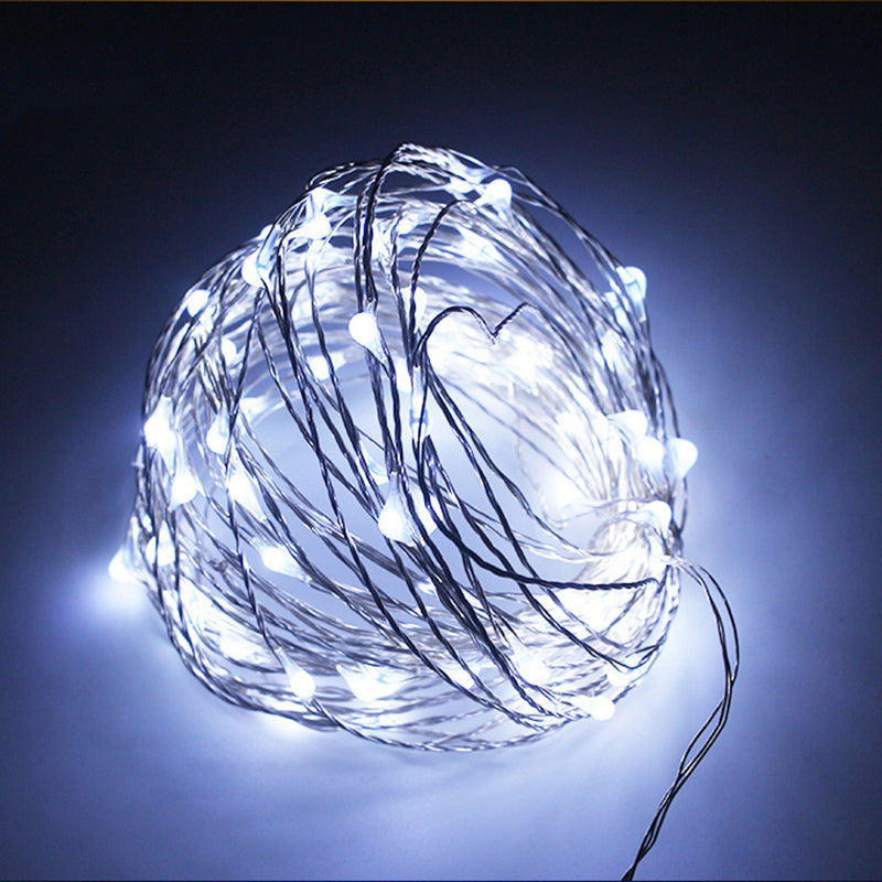 Multicolor Silver Copper String Fairy Lights - Plug in