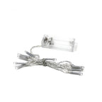 Multicolor 10 LED Clear Cable String Light - Battery Operated
