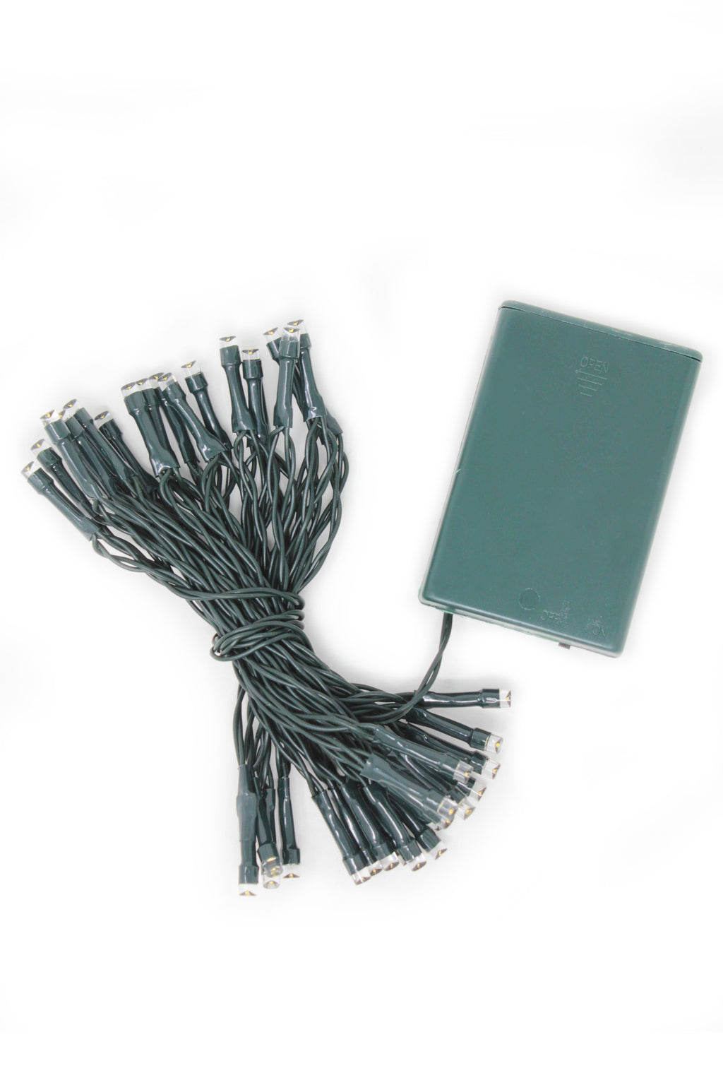 Home Decor 40 LED String Light with Green Wire - Battery Operated
