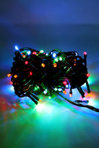 Multicolor 40 LED String Light with Green Wire - Battery Operated