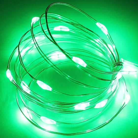 Holiday Green Theme 20 LED Mini String Light - Batteries Included
