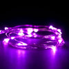Perfect Purple 20 LED Silver Copper Mini String Light - Batteries Included