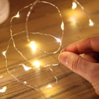 Magic Room Touch 50 LED Silver Copper Fairy Lights - Battery Operated