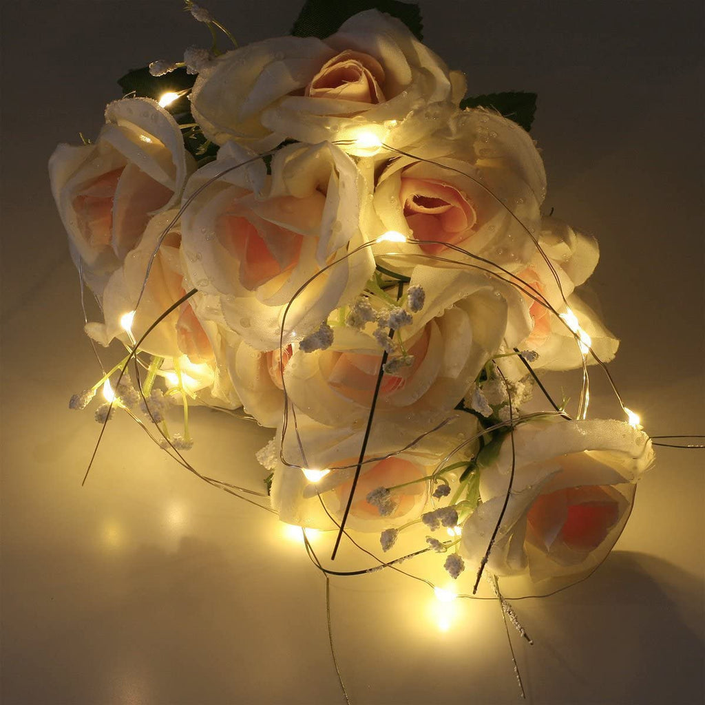 Decor 50 LED Silver Copper Fairy Lights - Battery Operated