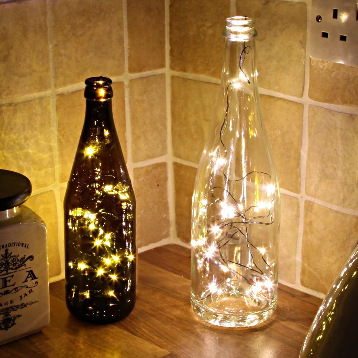 Cozy Details With 50 LED Silver Copper Fairy Lights - Battery Operated