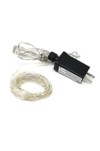 Indoor Room Decor 100 LED Silver Copper Fairy Light - Plug in