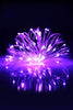 Purple Theme 100 LED Silver Copper Fairy Light - Plug in