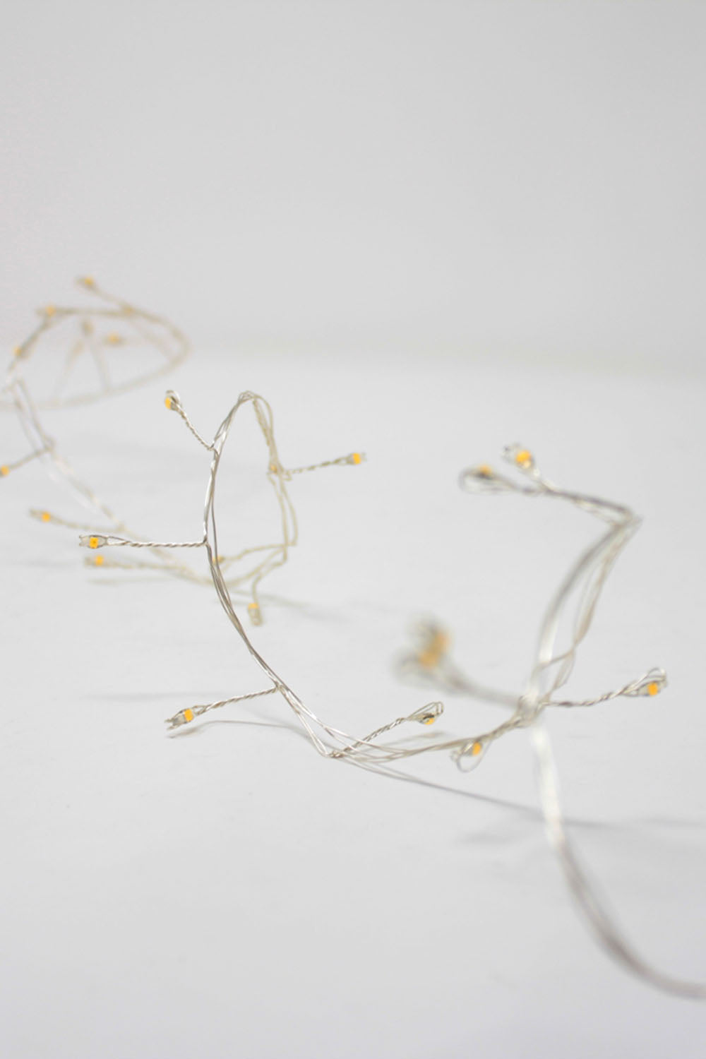 6.6' Long Silver Copper Cluster Fairy Light in Warm White Light