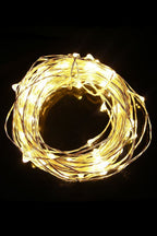 Cozy Room Decor 60 LED Silver Copper Fairy String Light with Timer in Warm White