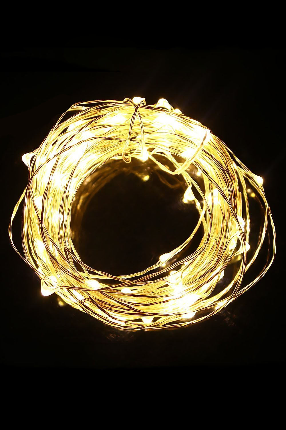 Cozy Room Decor 60 LED Silver Copper Fairy String Light with Timer in Warm White