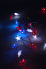 USA Theme Red, White & Blue Stars String Light - Battery Operated