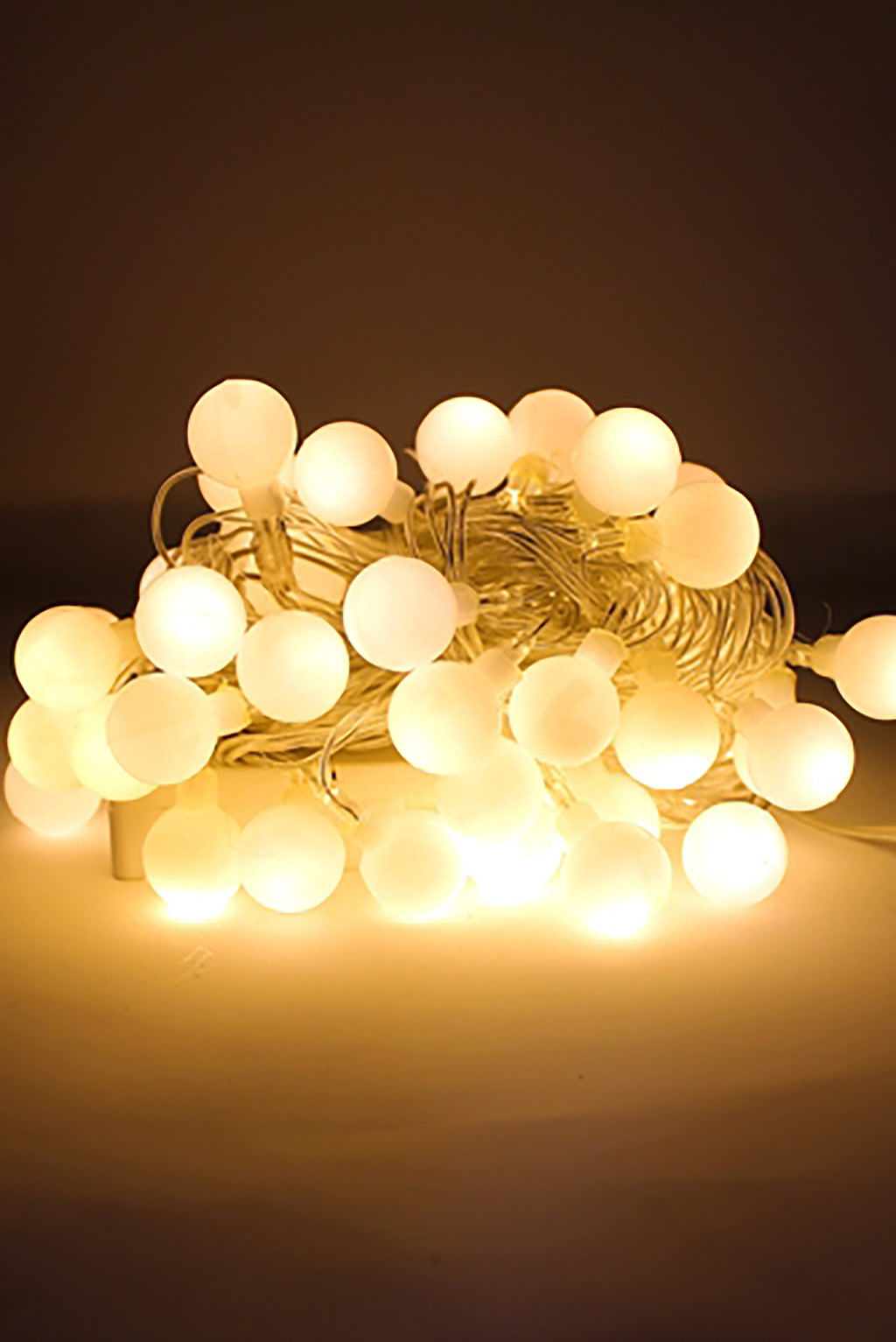 Room Decor 50 LED 16ft Frosted Globe String Lights with Remote