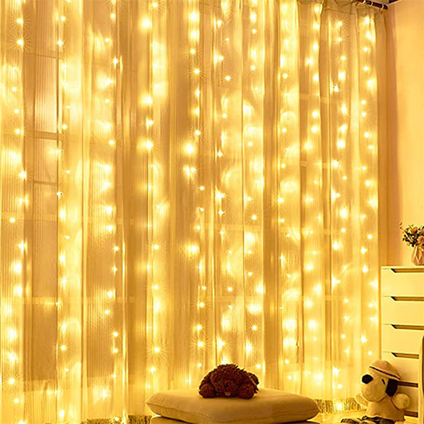 300 LED 9ftx9ft USB Fairy Curtain Fairy Light with Remote