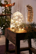 30 LED Silver Copper Fairy String Lights - Battery Operated