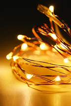 Multicolor 30 LED Silver Copper Fairy String Lights - Battery Operated