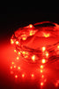 9' 30 LED Silver Copper Fairy String Lights - Battery Operated Red Light 