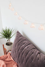 Wall Decor 10 LED Rose Gold Diamond String Fairy Lights - Battery Operated
