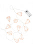 10 LED Rose Gold Diamond String Fairy Lights - 2 AA Battery Operated
