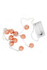 Elevate Your Home With Rose Gold Moroccan Ball String Lights - Battery Operated