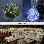 Decor Tips Solar Powered 200 LED 72ft Copper Wire Fairy Light 72' - 8 Light Modes