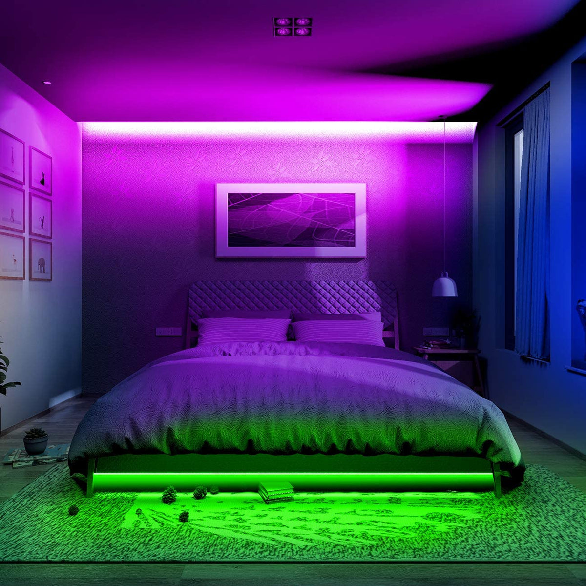 Complete Kit 300 LED 32ft Strip Lights with Remote- Home Decor