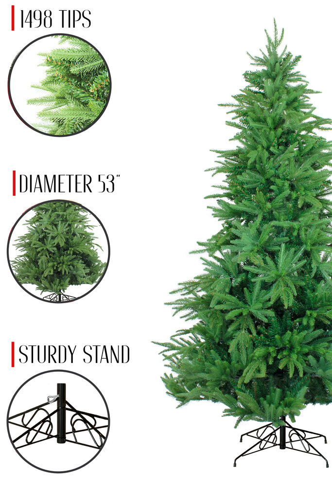 1498 Tips 53' Diameter Northern Shasta Fir Artificial Christmas Tree