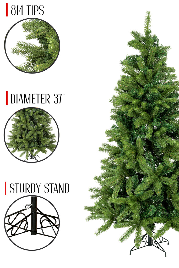814 Tips 37' Diameter Noble Fir Full Christmas Tree