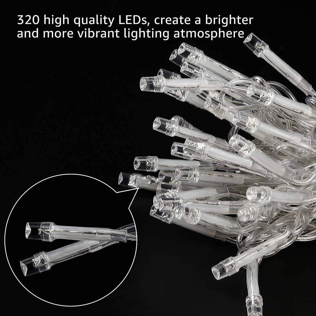 Christmas Decoration 300 LED 9ft x 9ft Twinkling Curtain Lights Plug in