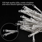 Christmas Decoration 300 LED 9ft x 9ft Twinkling Curtain Lights Plug in