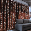 Room Accent Decor 300 LED 9ft x 9ft Twinkling Curtain Lights Plug in