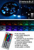 Complete Kit 300 LED 32ft Strip Lights with Remote- 20 Colors - 2 Strips