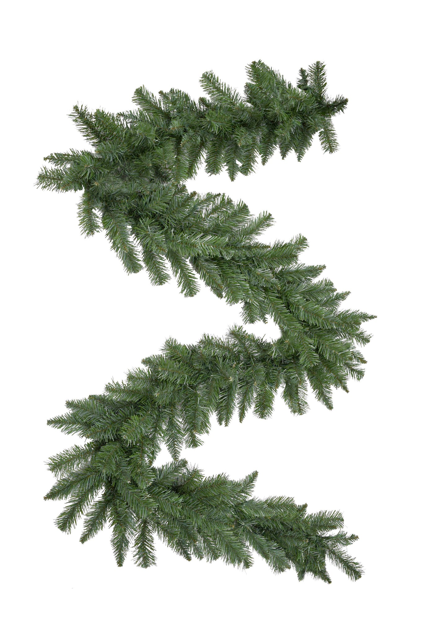 9' Green Tapered Salem Pine Garland - Perfect Holiday