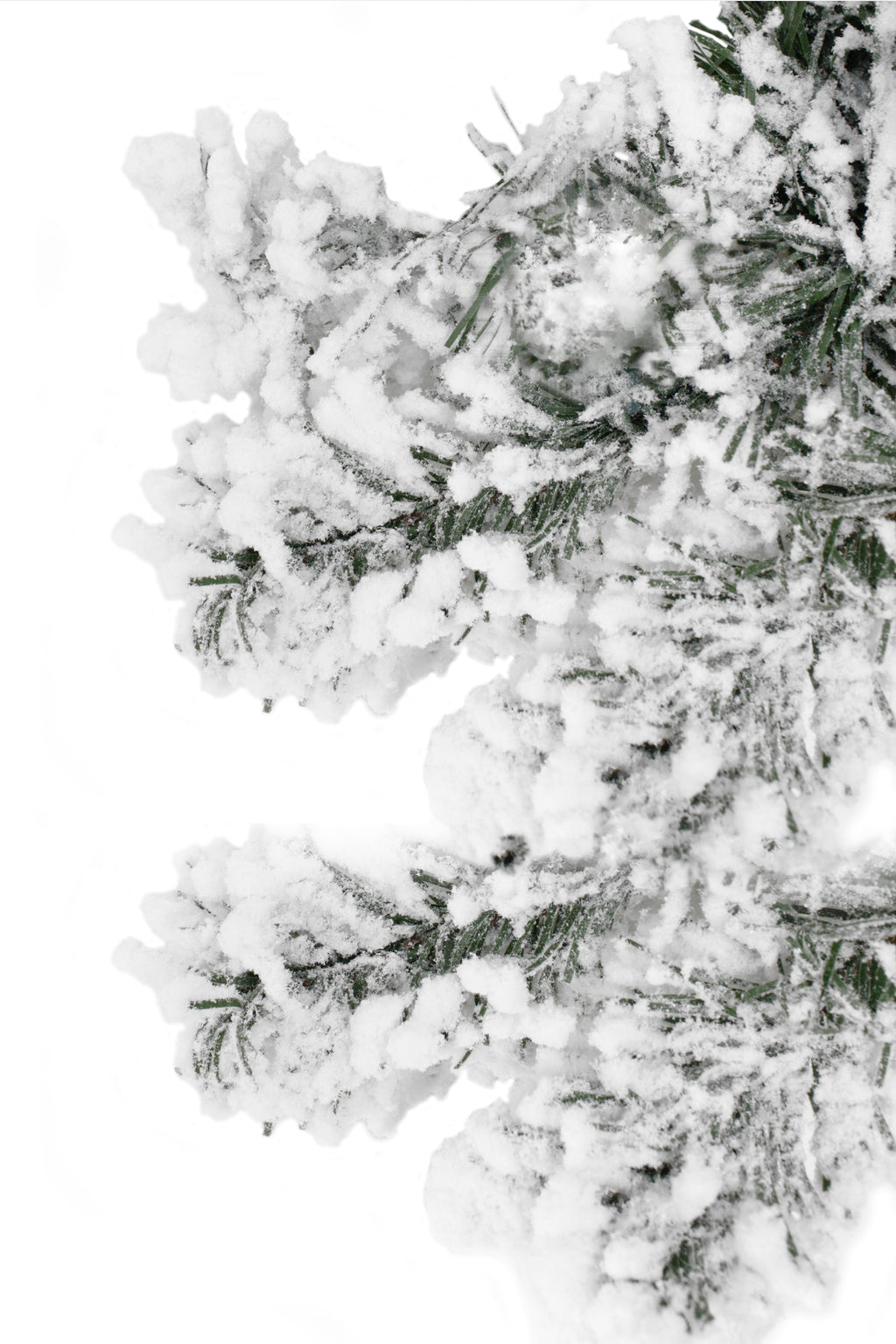 9' Heavy Snow Flocked Alpine Garland - Holiday Decoration 