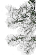 9' Heavy Snow Flocked Alpine Garland - Holiday Decoration 