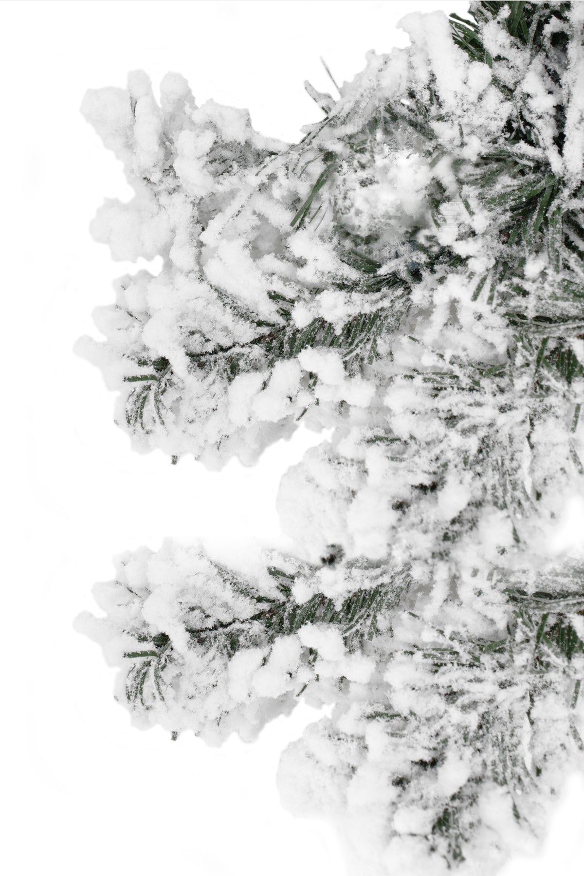 9' Heavy Snow Flocked Alpine Garland - Holiday Decoration 