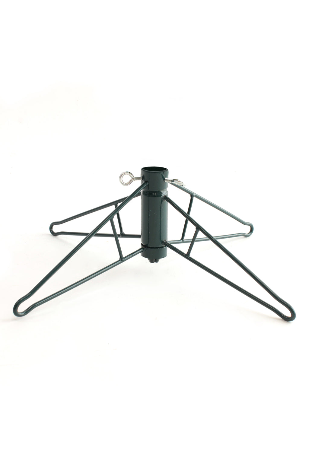 Prelit Slim Pencil Spruce Christmas Tree with Warm White Lights With Green Metal Stand 