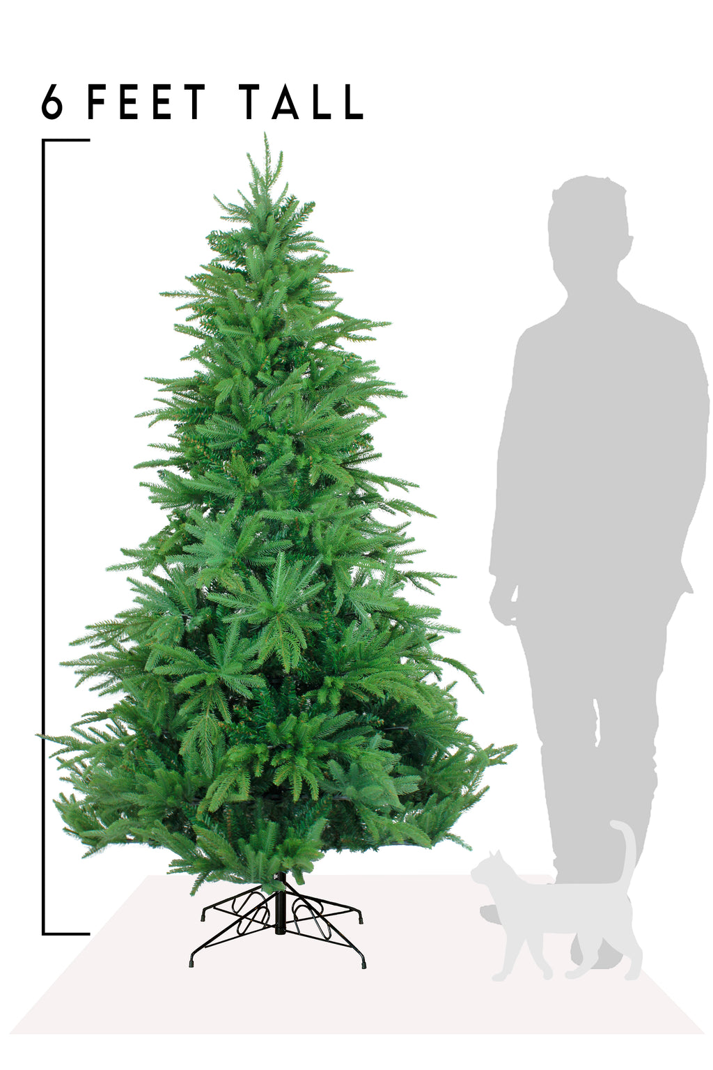 6 FT Northern Shasta Fir Artificial Christmas Tree