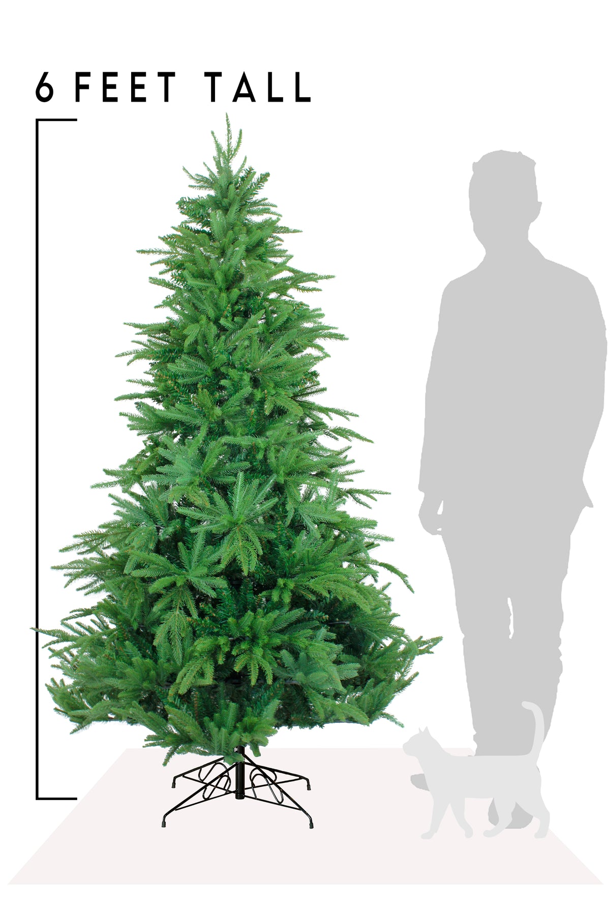 6 FT Northern Shasta Fir Artificial Christmas Tree