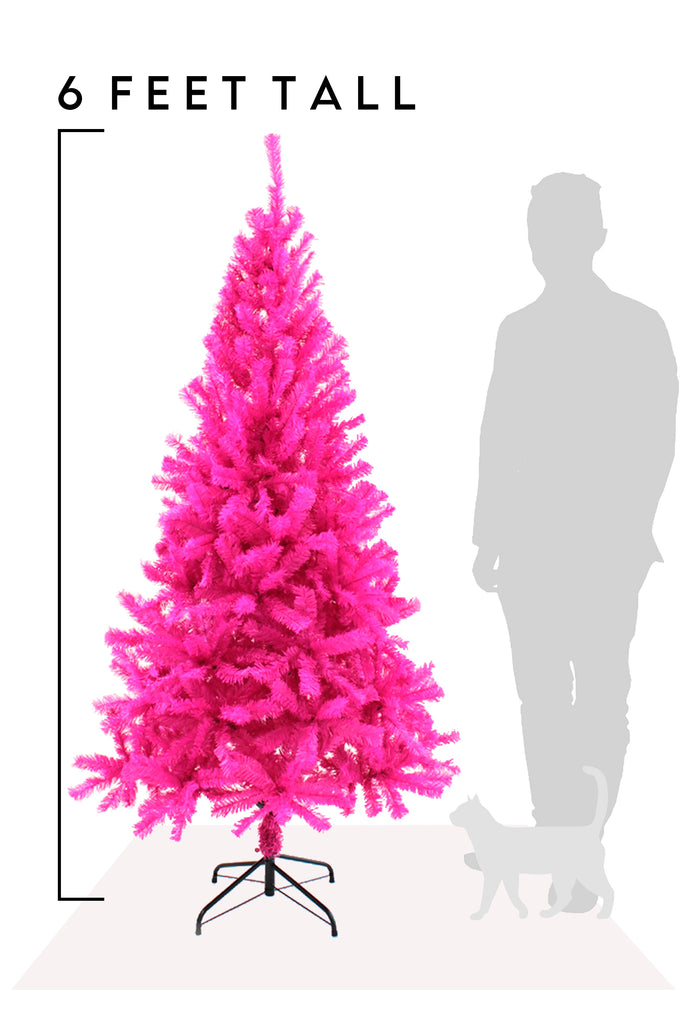 6 FT Pink Canadian Pine Christmas Tree