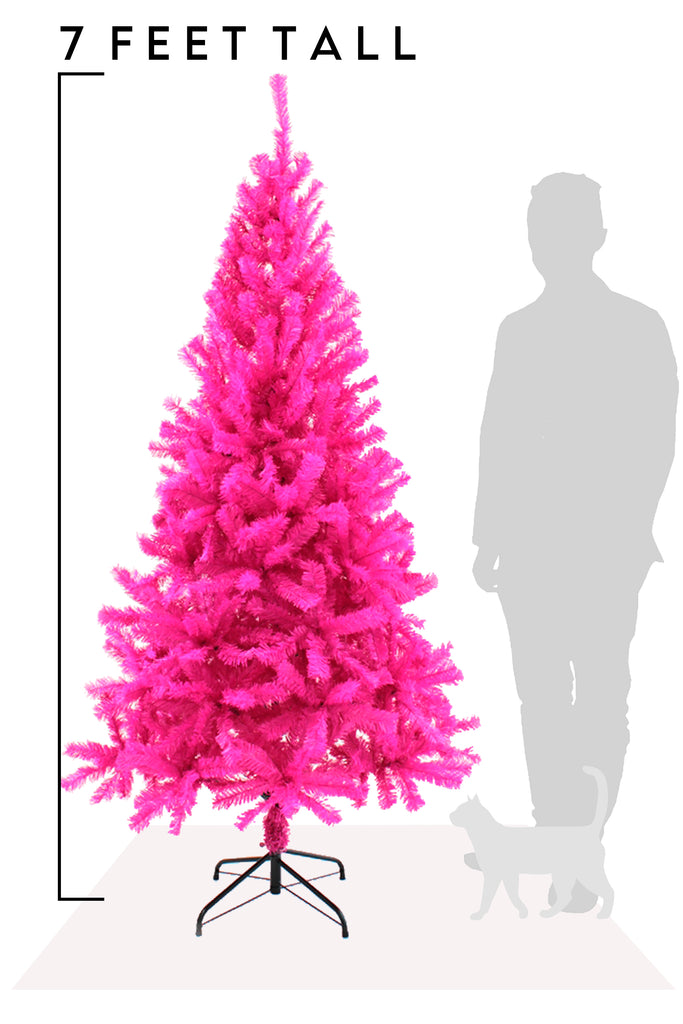 7 FT Pink Canadian Pine Christmas Tree