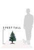 3 Feet Fiber Optic Holiday Decor Tree