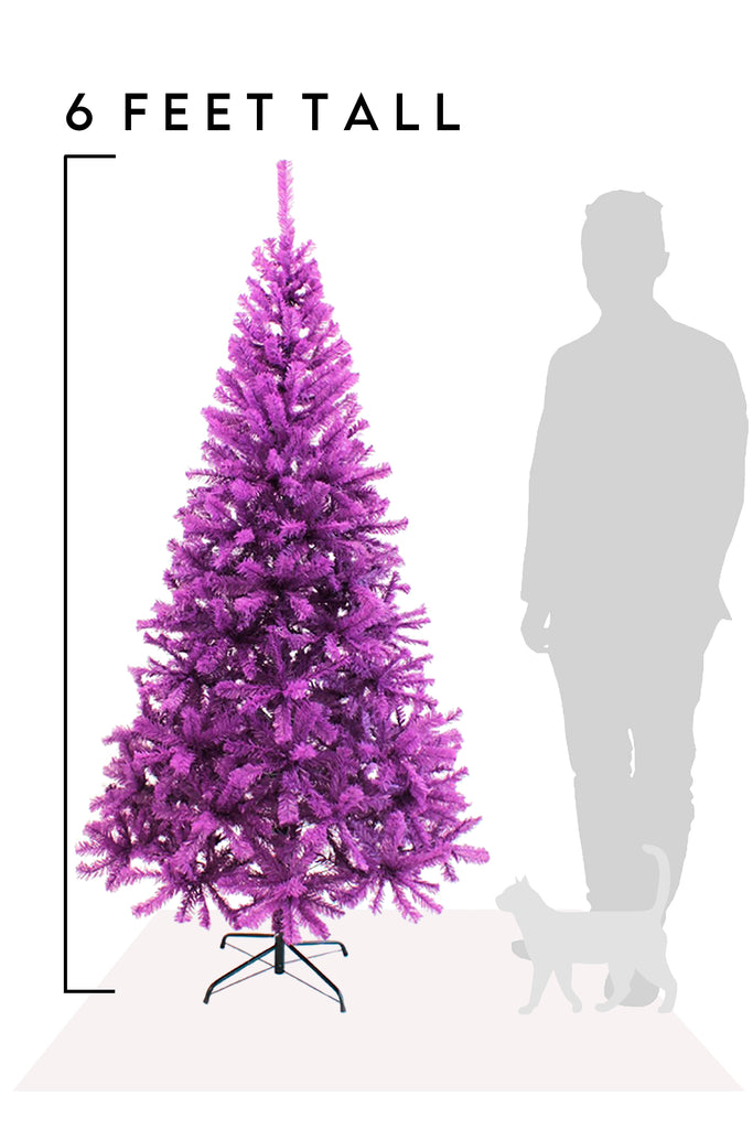 6 Feet Purple Canadian Pine Holiday Tree