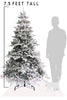 7.5 FT Calgary Spruce Snow Flocked Christmas Tree
